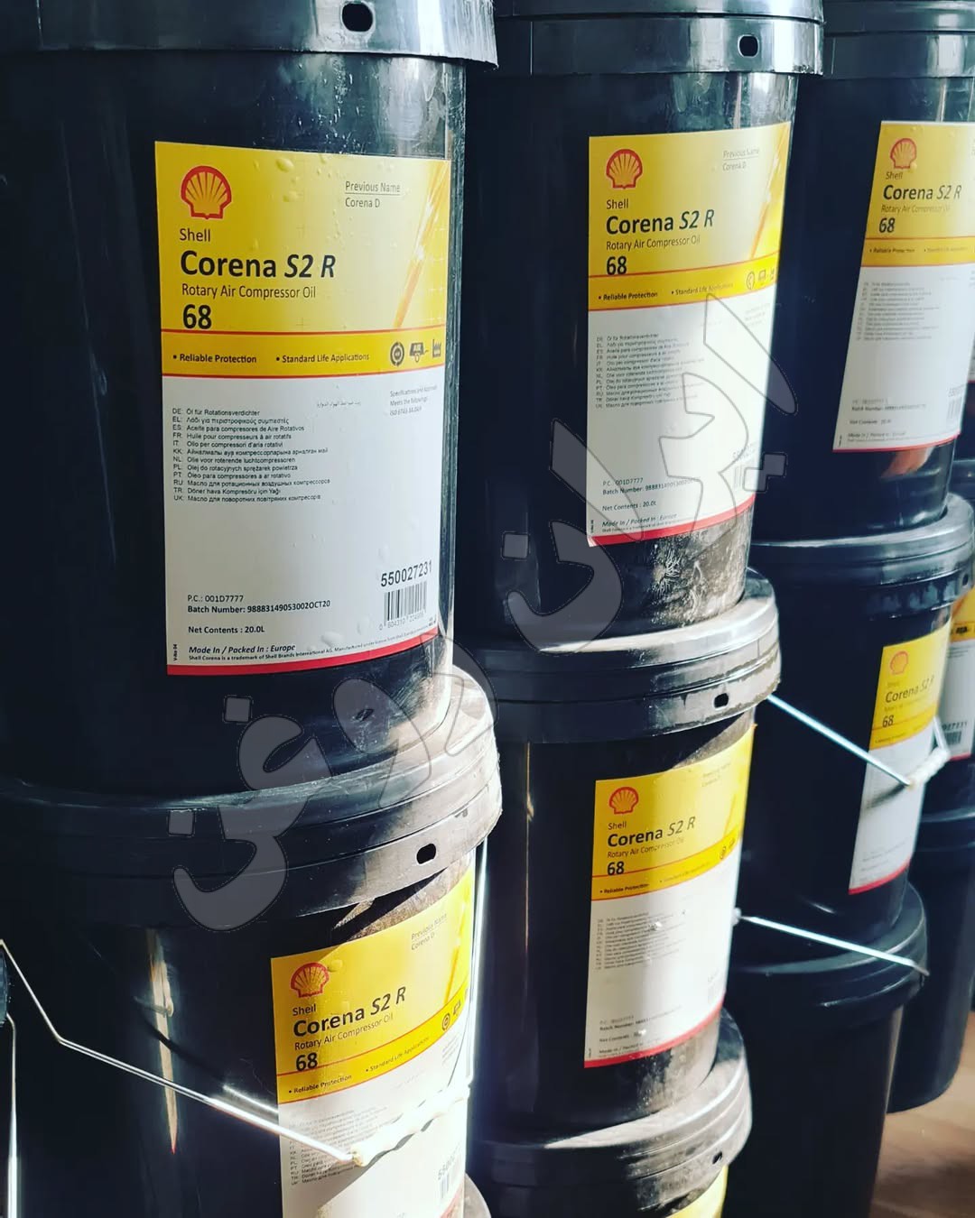 Shell Corena S2 R46 روغن کمپرسور شل کرنا Shell Corena S2 R - گریدها 46 و 68